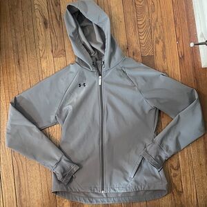 Under Armour Charcoal Gray Sideline Storm Woven Jacket for women
